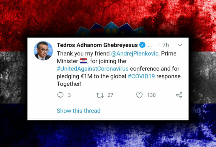Hrvatska plaća WHO 1 milijun eura